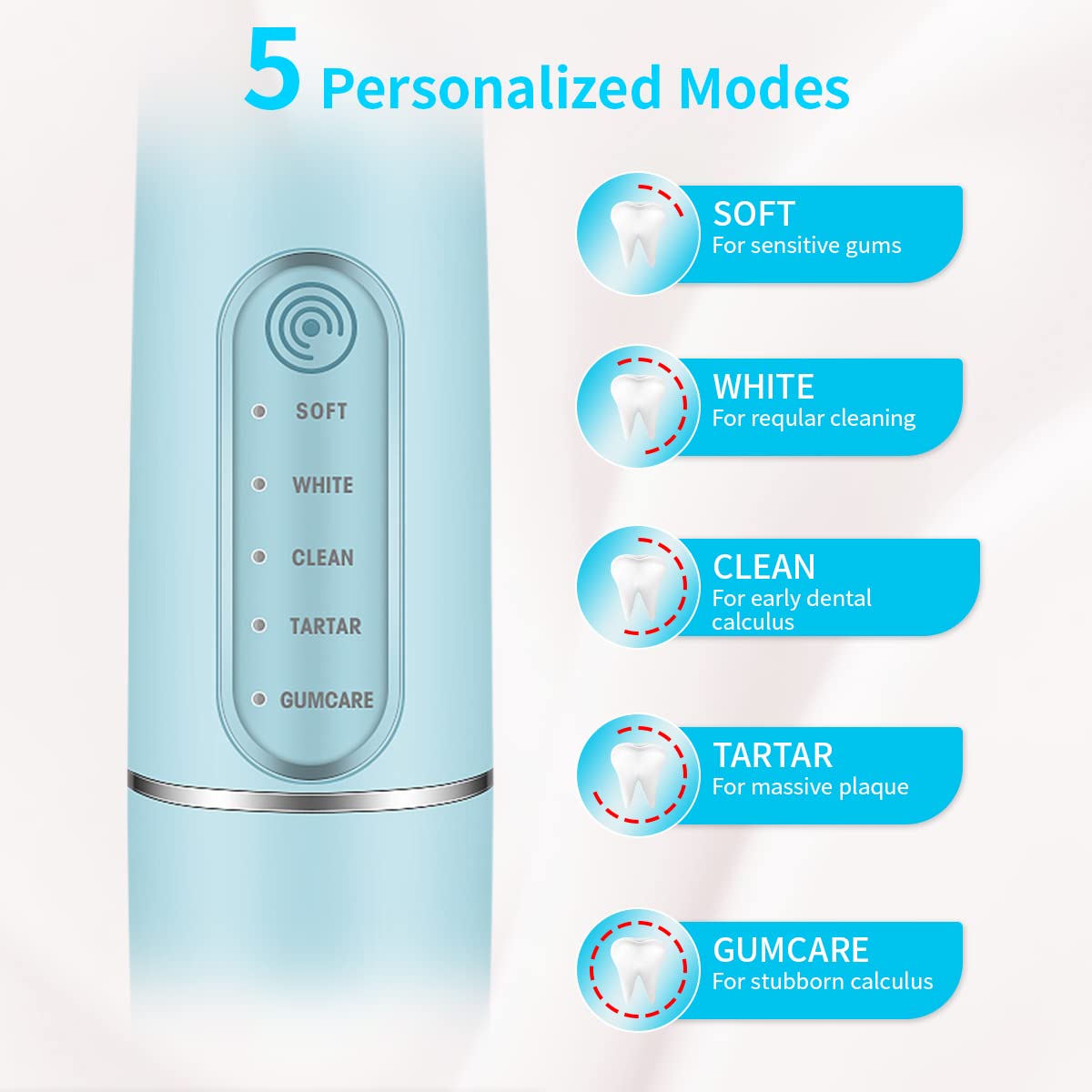 HANNEA Teeth Whitening Products Ultrasonic Tooth Care and Cleaner Kit Professional Stainless Steel Teeth Cleaning Kit Teeth Stain Remover for Teeth Improving HANNEA Teeth Whitening Products Ultrasonic Tooth Care and Cleaner Kit Professional Stainless Steel Teeth Cleaning Kit Teeth Stain Remover for Teeth Improving